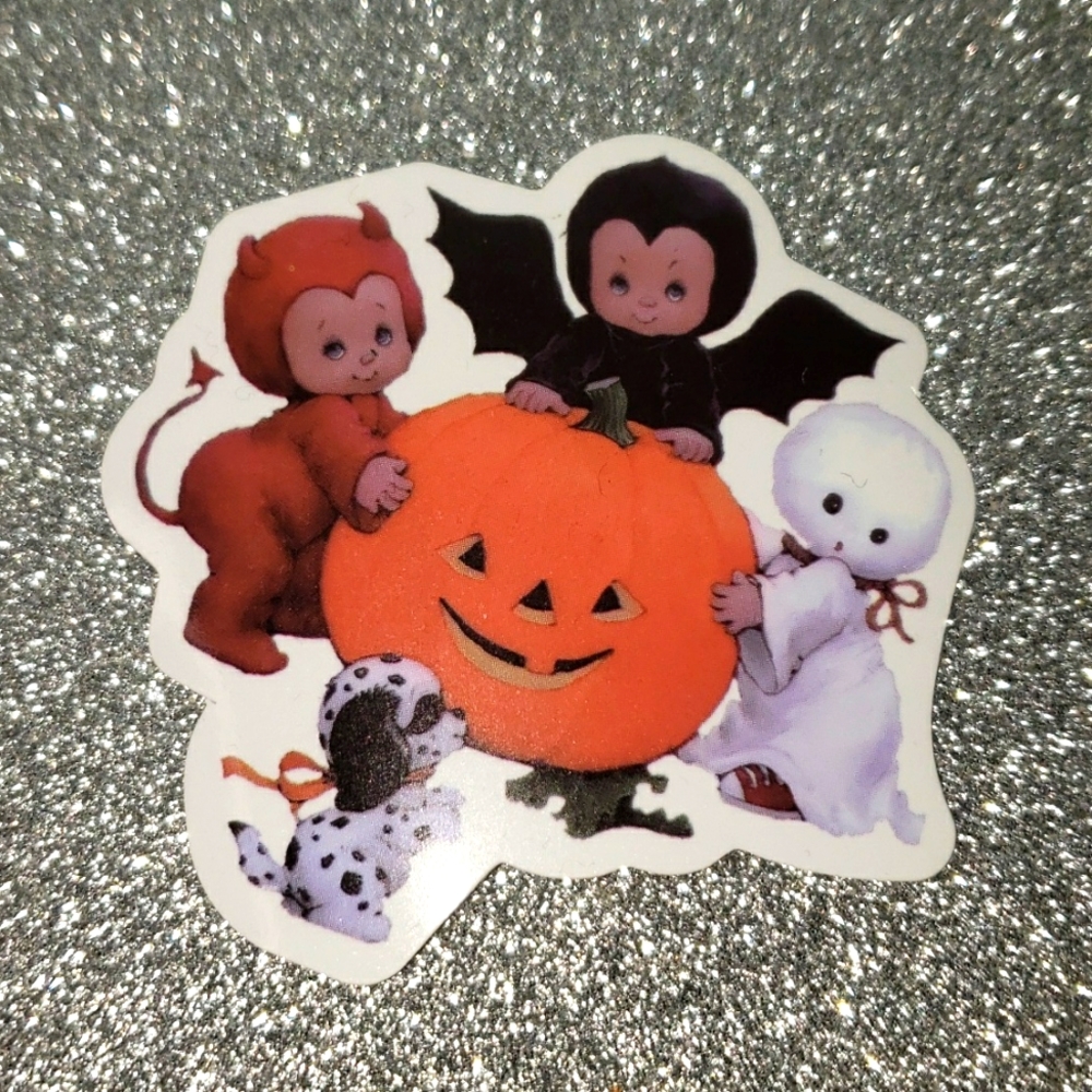 VINTAGE Halloween ART WATERPOOF Sticker